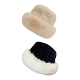 Maxbell Bucket Hat Trendy Soft Warm Hat for Climbing Trekking Valentines Gift Beige