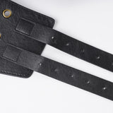 Maxbell Women Wide Belt Retro Design Exaggerated Casual Trendy Waist Belt for Ladies Black