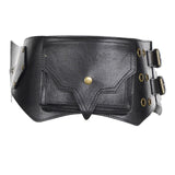 Maxbell Women Wide Belt Retro Design Exaggerated Casual Trendy Waist Belt for Ladies Black