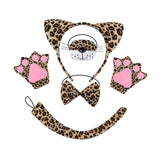 Maxbell Halloween Costume Cute Ears and Tail Set for Animals Themed Parties Festival