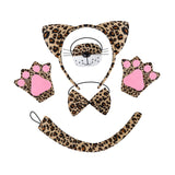 Maxbell Halloween Costume Cute Ears and Tail Set for Animals Themed Parties Festival