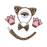 Maxbell Halloween Costume Cute Ears and Tail Set for Animals Themed Parties Festival