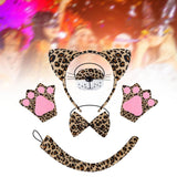 Maxbell Halloween Costume Cute Ears and Tail Set for Animals Themed Parties Festival
