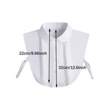 Maxbell Women False Collar Decor Half Shirts False Collar for Apparel Blouse Outfits