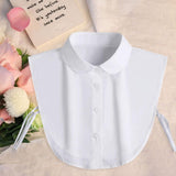Maxbell Women False Collar Decor Half Shirts False Collar for Apparel Blouse Outfits