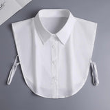 Maxbell Women False Collar Decor Half Shirts False Collar for Apparel Blouse Outfits