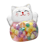 Maxbell Lucky Cat Figurine Home Decor Desktop Ornament for Entrance Shop Living Room