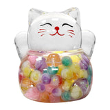 Maxbell Lucky Cat Figurine Home Decor Desktop Ornament for Entrance Shop Living Room