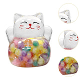 Maxbell Lucky Cat Figurine Home Decor Desktop Ornament for Entrance Shop Living Room