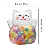 Maxbell Lucky Cat Figurine Home Decor Desktop Ornament for Entrance Shop Living Room