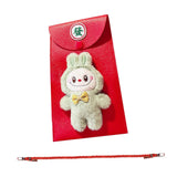 Maxbell Chinese New Year Red Envelope Crossbody Bag Party Supplies Unique Red Packet Green Bunny