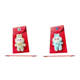 Maxbell Chinese New Year Red Envelope Crossbody Bag Party Supplies Unique Red Packet Green Bunny