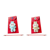 Maxbell Chinese New Year Red Envelope Crossbody Bag Party Supplies Unique Red Packet Green Bunny
