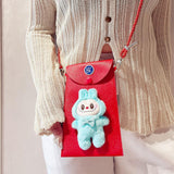 Maxbell Chinese New Year Red Envelope Crossbody Bag Party Supplies Unique Red Packet Blue