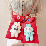 Maxbell Chinese New Year Red Envelope Crossbody Bag Party Supplies Unique Red Packet Blue