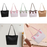 Maxbell Women Shoulder Bag Female Large Capacity Tote Bag for Travel Business Summer Black