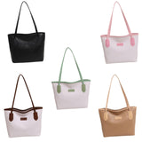 Maxbell Women Shoulder Bag Female Large Capacity Tote Bag for Travel Business Summer Black