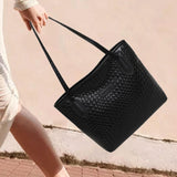 Maxbell Women Shoulder Bag Female Large Capacity Tote Bag for Travel Business Summer Black