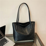 Maxbell Women Shoulder Bag Female Large Capacity Tote Bag for Travel Business Summer Black