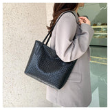 Maxbell Women Shoulder Bag Female Large Capacity Tote Bag for Travel Business Summer Black