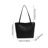 Maxbell Women Shoulder Bag Female Large Capacity Tote Bag for Travel Business Summer Black
