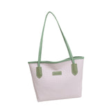 Maxbell Women Shoulder Bag Female Large Capacity Tote Bag for Travel Business Summer Green