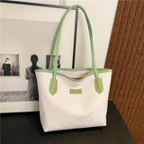 Maxbell Women Shoulder Bag Female Large Capacity Tote Bag for Travel Business Summer Green