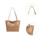 Maxbell Women Shoulder Bag Female Large Capacity Tote Bag for Travel Business Summer Khaki