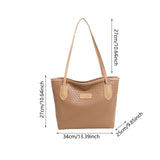 Maxbell Women Shoulder Bag Female Large Capacity Tote Bag for Travel Business Summer Khaki