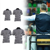 Maxbell Mens Striped Referee Shirt Stylish Short Sleeved for Fishing Football