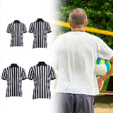 Maxbell Mens Striped Referee Shirt Stylish Short Sleeved for Fishing Football