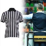 Maxbell Mens Striped Referee Shirt Stylish Short Sleeved for Fishing Football