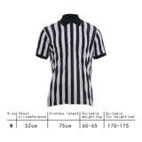 Maxbell Mens Striped Referee Shirt Stylish Short Sleeved for Fishing Football