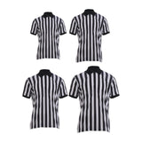 Maxbell Mens Striped Referee Shirt Stylish Short Sleeved for Fishing Football