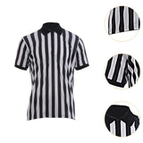 Maxbell Mens Striped Referee Shirt Stylish Short Sleeved for Fishing Football