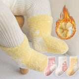 Maxbell Plush Socks Pattern Warm Baby Socks for Boys Girls Baby Outdoor Children