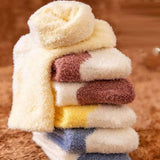 Maxbell Plush Socks Pattern Warm Baby Socks for Boys Girls Baby Outdoor Children