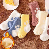 Maxbell Plush Socks Pattern Warm Baby Socks for Boys Girls Baby Outdoor Children