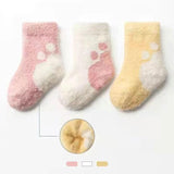 Maxbell Plush Socks Pattern Warm Baby Socks for Boys Girls Baby Outdoor Children