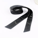 Maxbell Women Overcoat Waist Belt Practical Trendy Waist Tie Sash Accessory Obi Belt Black