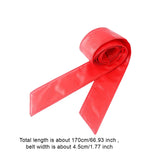 Maxbell Women Overcoat Waist Belt Practical Trendy Waist Tie Sash Accessory Obi Belt Red