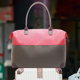 Maxbell Travel Duffel Bag Overnight Bag Top Handle Handbag for Fitness Workout Beach Rose Red