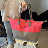 Maxbell Travel Duffel Bag Overnight Bag Top Handle Handbag for Fitness Workout Beach Rose Red