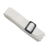 Maxbell Women Woolen Overcoat Waist Belt Wide Waist Belt for Commuting Travel White