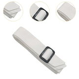 Maxbell Women Woolen Overcoat Waist Belt Wide Waist Belt for Commuting Travel White