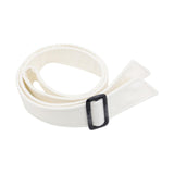 Maxbell Women Woolen Overcoat Waist Belt Wide Waist Belt for Commuting Travel White