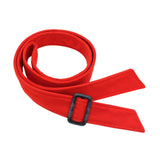 Maxbell Women Woolen Overcoat Waist Belt Wide Waist Belt for Commuting Travel Red