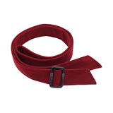 Maxbell Women Woolen Overcoat Waist Belt Wide Waist Belt for Commuting Travel Dark Red