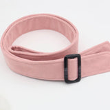 Maxbell Women Woolen Overcoat Waist Belt Wide Waist Belt for Commuting Travel Pink