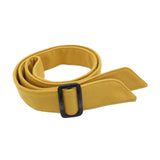 Maxbell Women Woolen Overcoat Waist Belt Wide Waist Belt for Commuting Travel Yellow